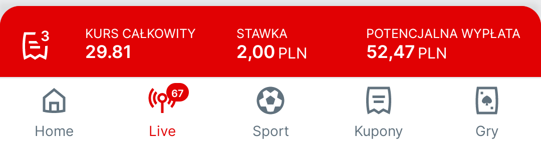 kupon w aplikacji jak postawic
