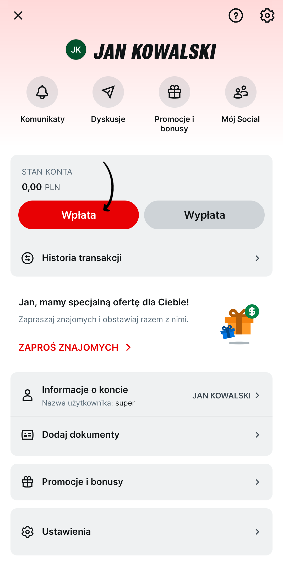 depozyt paysafecard w aplikacji