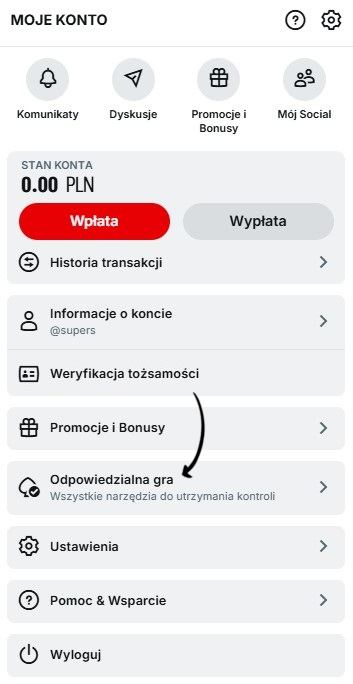 samozawieszenie konta superbet
