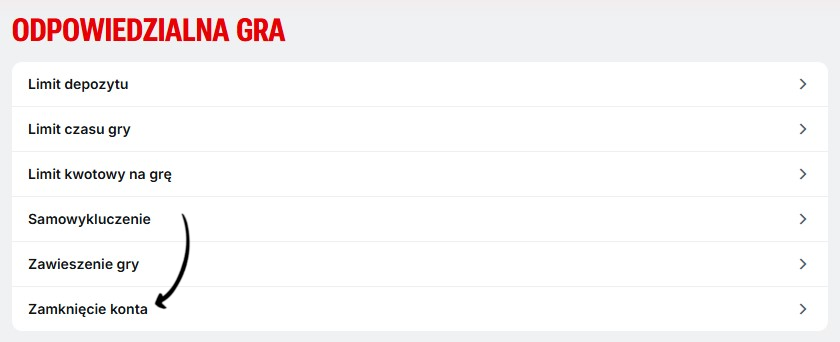zamkniecie konta w superbet