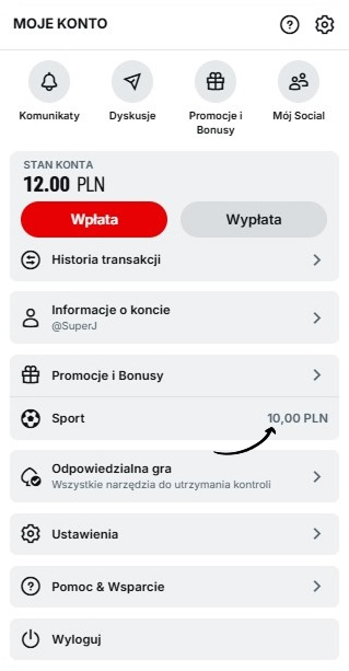 menu glowne z bonusem