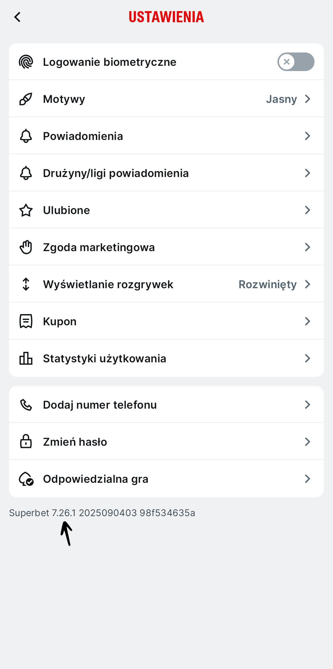 blad uzycia aplikacji wersja