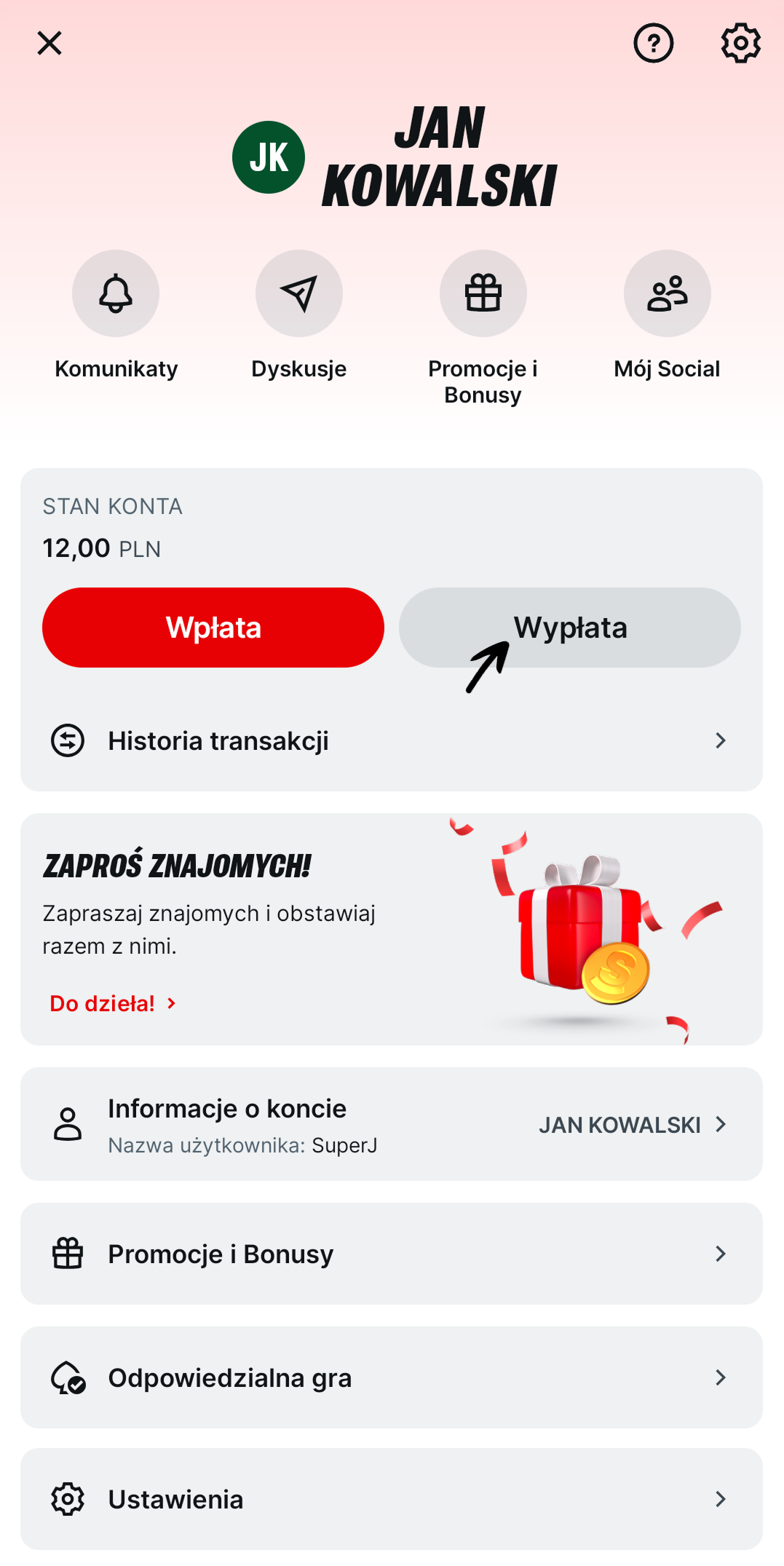 jak wyplacic srodki ze swojego konta przez aplikacje
