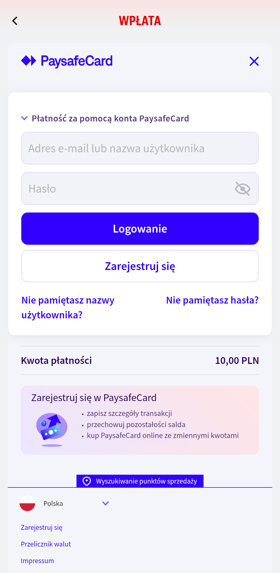 jak wplacic paysafecard w aplikacji