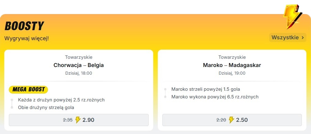 sekcja boosty superbet
