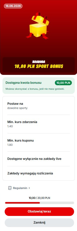 warunki obrotu bonusu