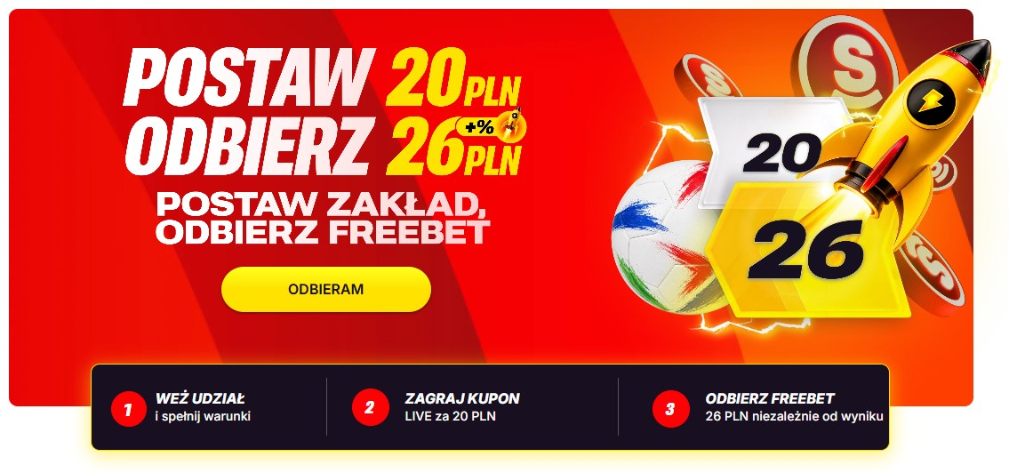 postaw 20 live odbierz 26