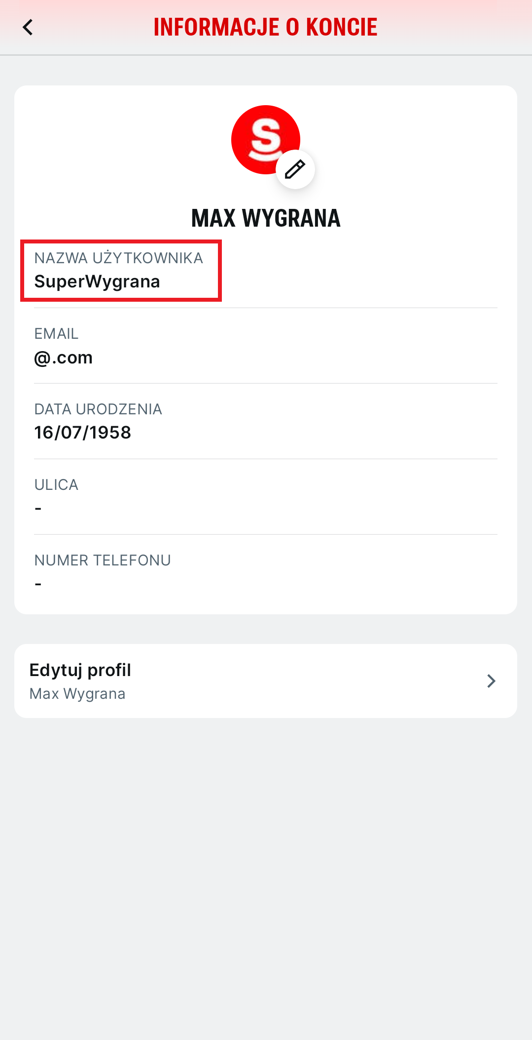 nazwa uzytkownika superbet apka